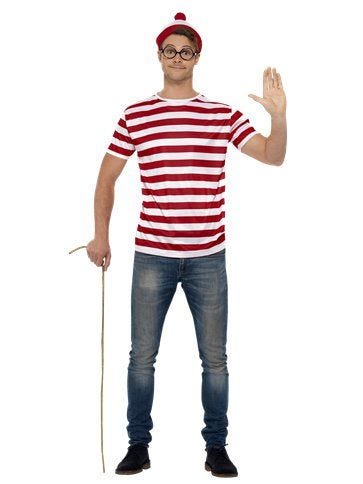 Where's Wally Adultss Instant Kit - Adult Costume