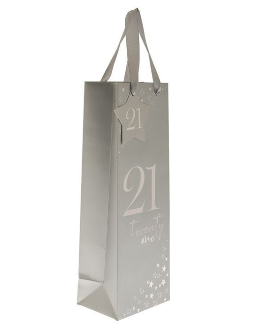 21st Birthday Bottle Bag - 36cm x 10cm