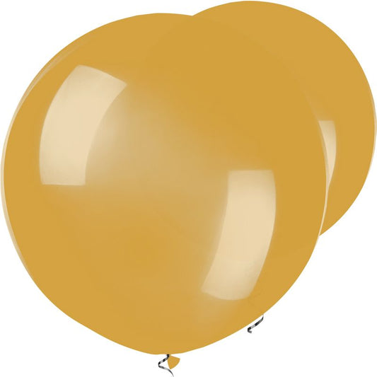 Gold Balloons - 17" Latex (50pk)