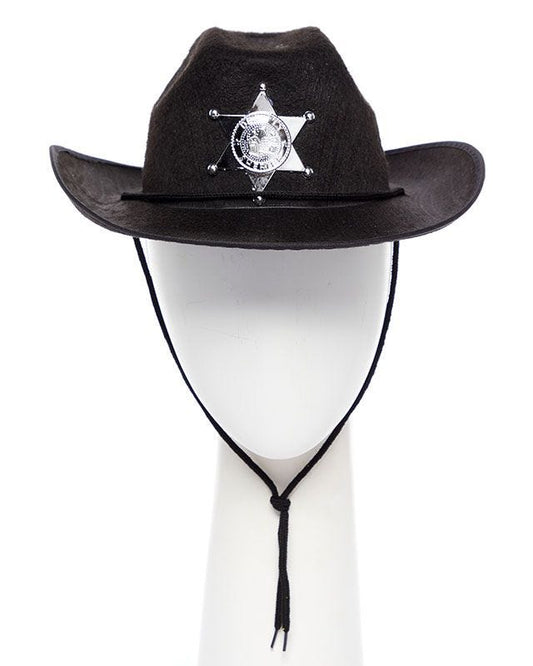 Black Sheriff Cowboy Hat - Child