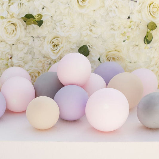 Pink, Grey, Lilac Balloons - 5" Latex (40pk)