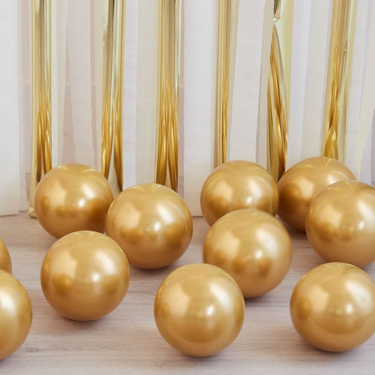 Gold Chrome Balloons - 5" Latex (40pk)