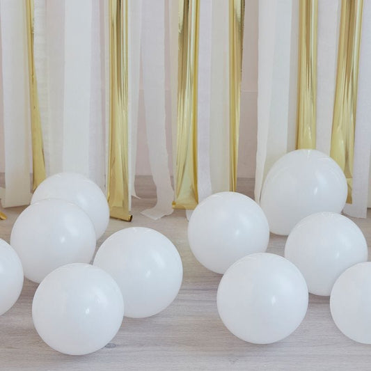 White Balloons - 5" Latex (40pk)