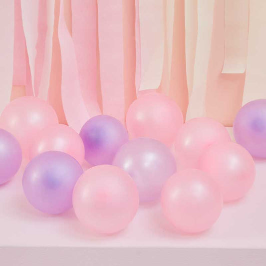 Pink and Lilac Pearl Balloons - 5" Latex (40pk)
