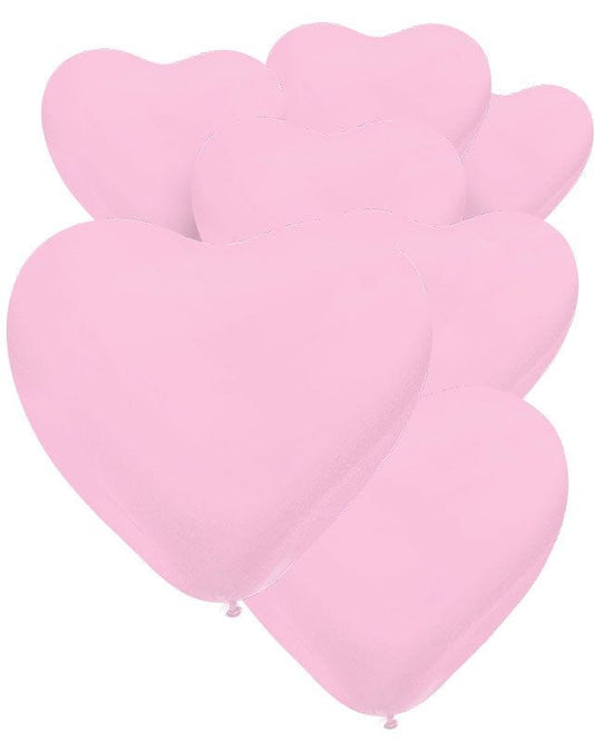 Fashion Heart Pink Balloons - 12" Latex (50pk)