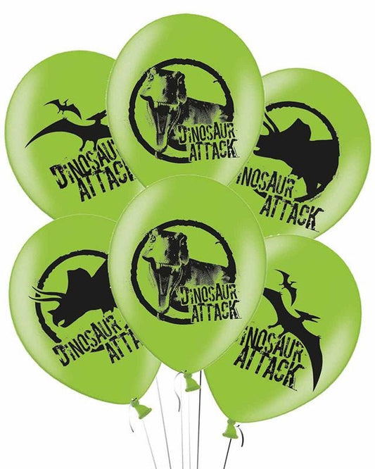 Dinosaur Attack Latex Balloons - 11" (6pk)