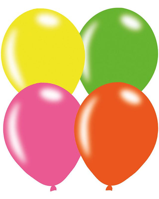 Neon Assorted - 9" Latex Balloons (10pk)