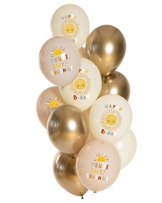 Birthday Sunshine Balloons - 12" Latex (12pk)
