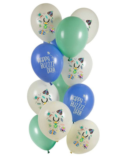 Birthday Bugs Balloons - 12" Latex (12pk)