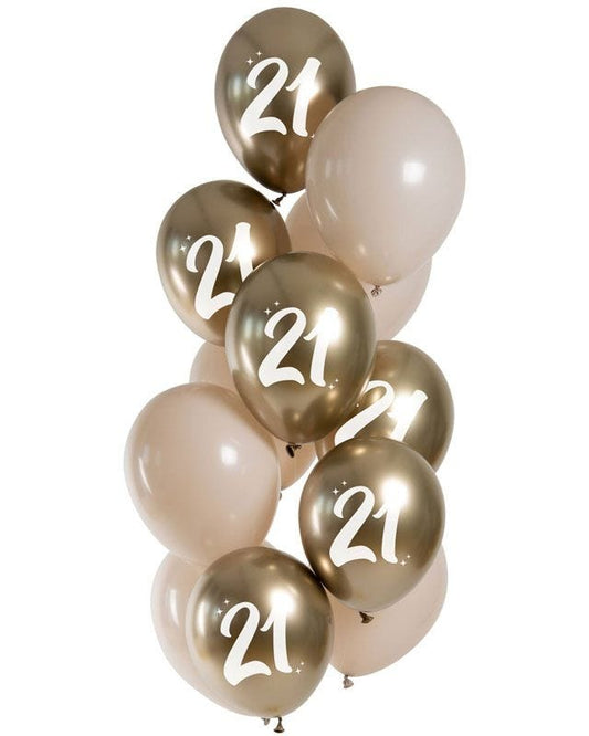 Age 21 Balloons - 12" Latex (12pk)