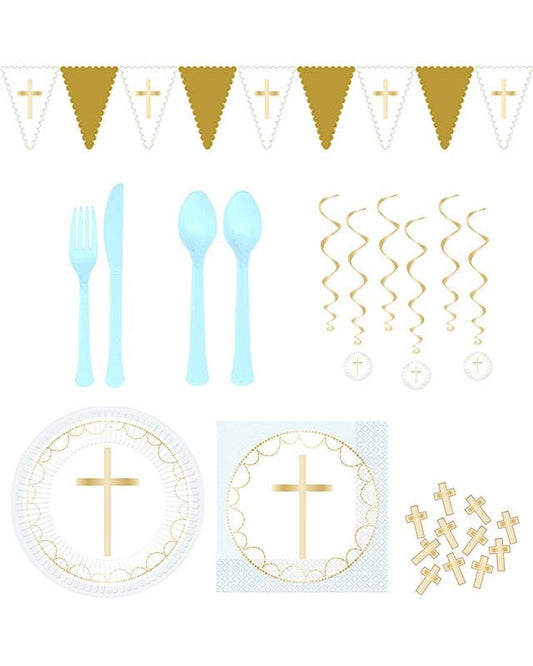 Blue Celebration Cross Function Party Pack for 40