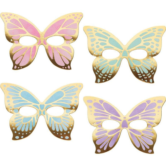 Butterfly Shimmer Paper Masks (8pk)