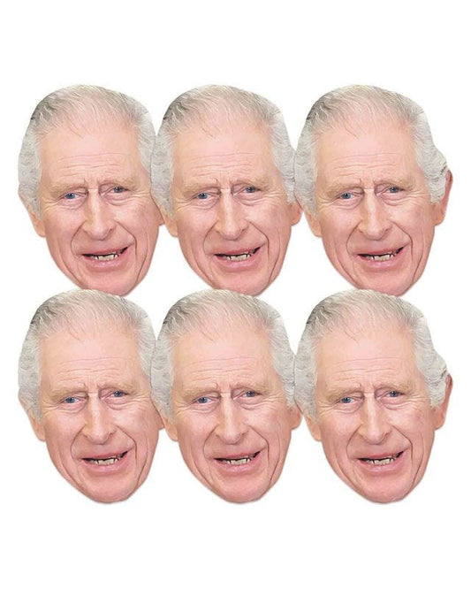 King Charles Card Masks (6pk)