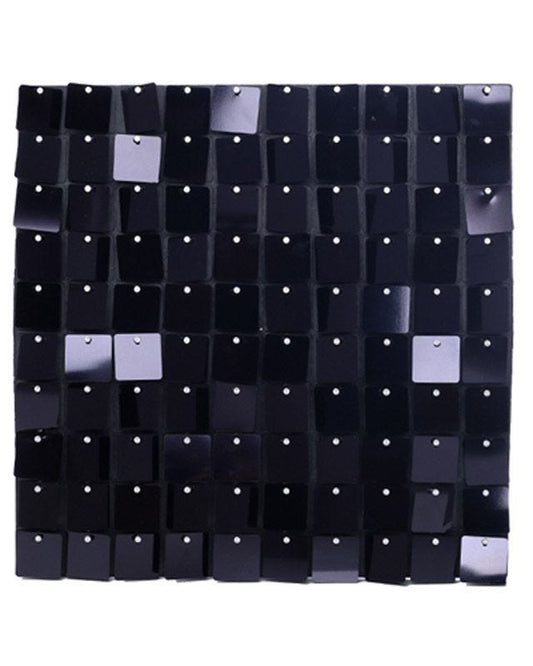 Black Sequin Wall Panel - 30cm x 30cm