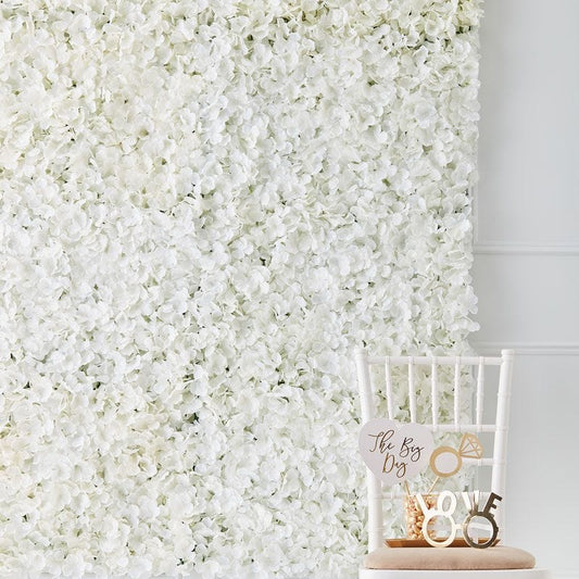 White Flower Wall Backdrop Tile - 63cm x 45cm