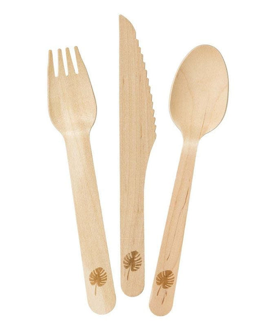 Wooden Assorted Cutlery Set (18pk)
