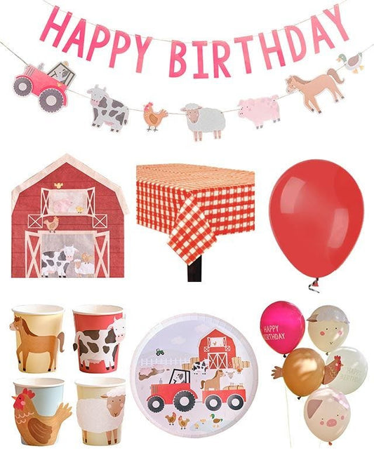 Farm Animals Super Deluxe Party Pack
