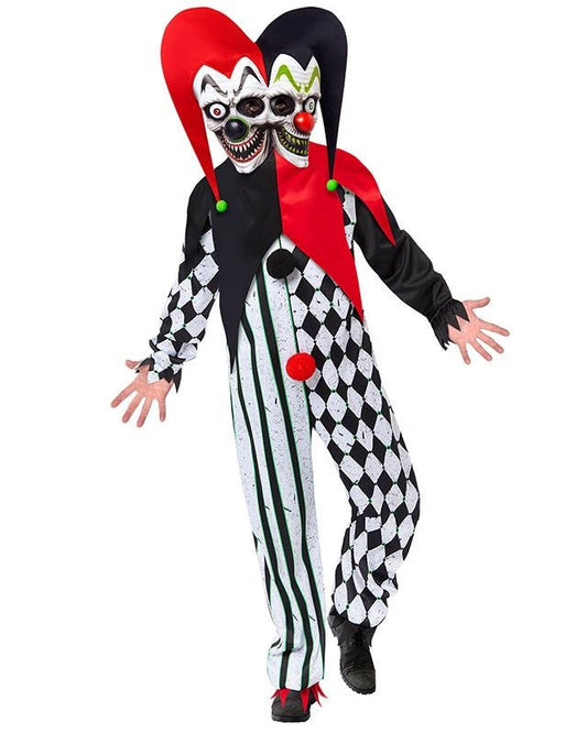 Two Faced Clown - Adult Costume