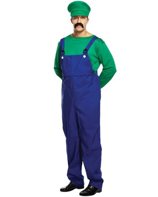 Green Super Workman - Adult Costume