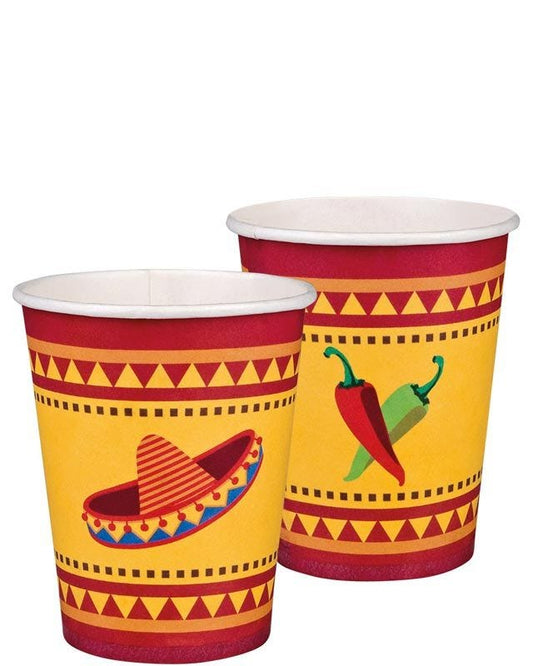 Mexican Paper Cups - 210ml (10pk)