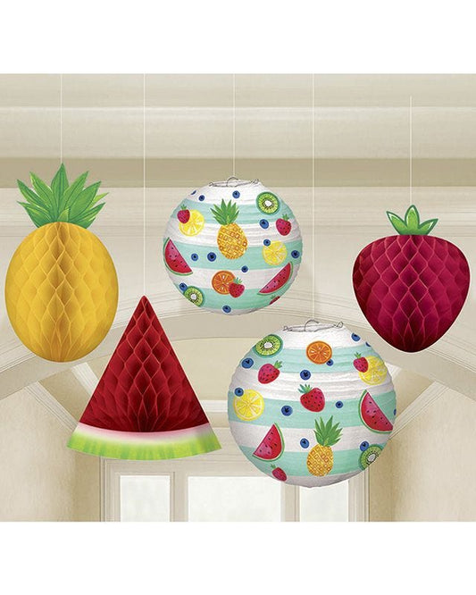 Fruit Salad Hanging Decorations (5pk)