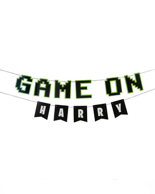 Game On Personalisable Paper Banner with Sticker Sheets - 2m