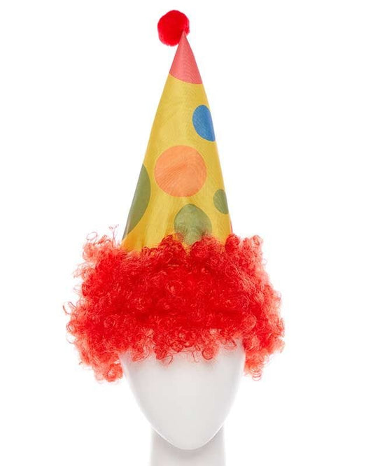 Clown  Hat with Red Wig