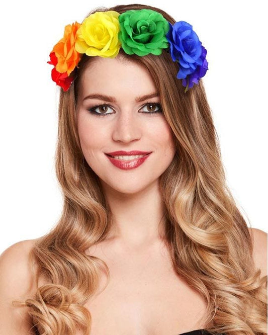 Rainbow Pride Flower Headband