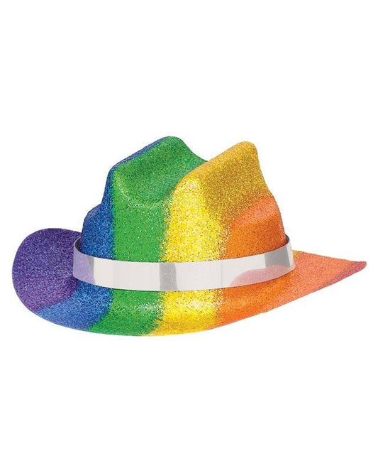 Mini Rainbow Glitter Cowboy Hat