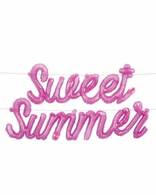 Pastel Ice Cream "Sweet Summer" Plastic Jelly Balloon Banner Kit