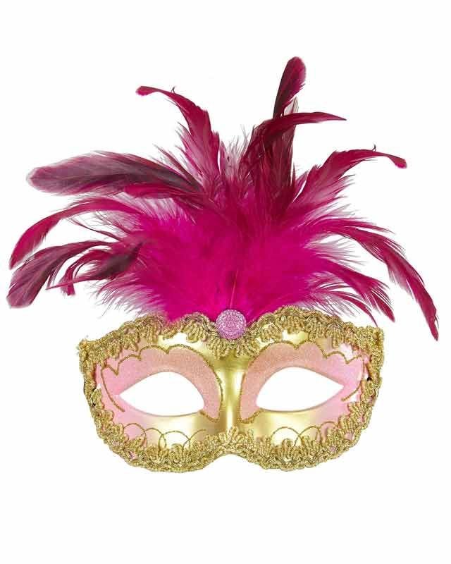 Gold & Pink Royal Masquerade Eye Mask
