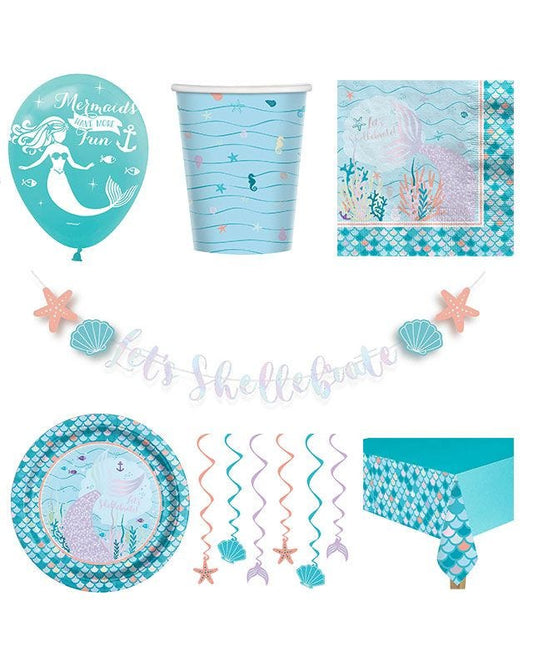 Mermaid Tales Deluxe Party Pack for 16