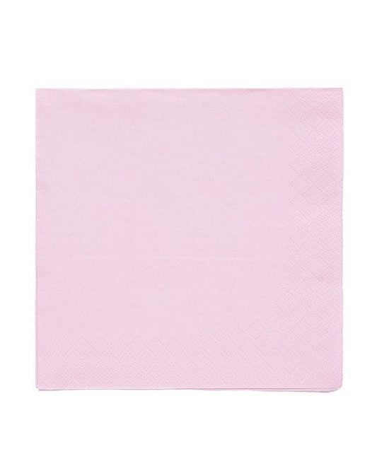Baby Pink Paper Napkins 3ply - 33cm (20pk)