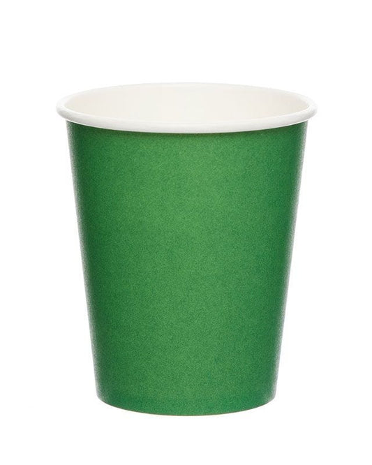 Green Paper Cups - 237ml (8pk)