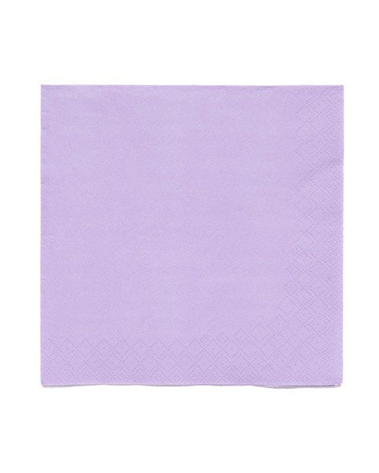 Lavender Paper Napkins 3ply - 33cm (20pk)