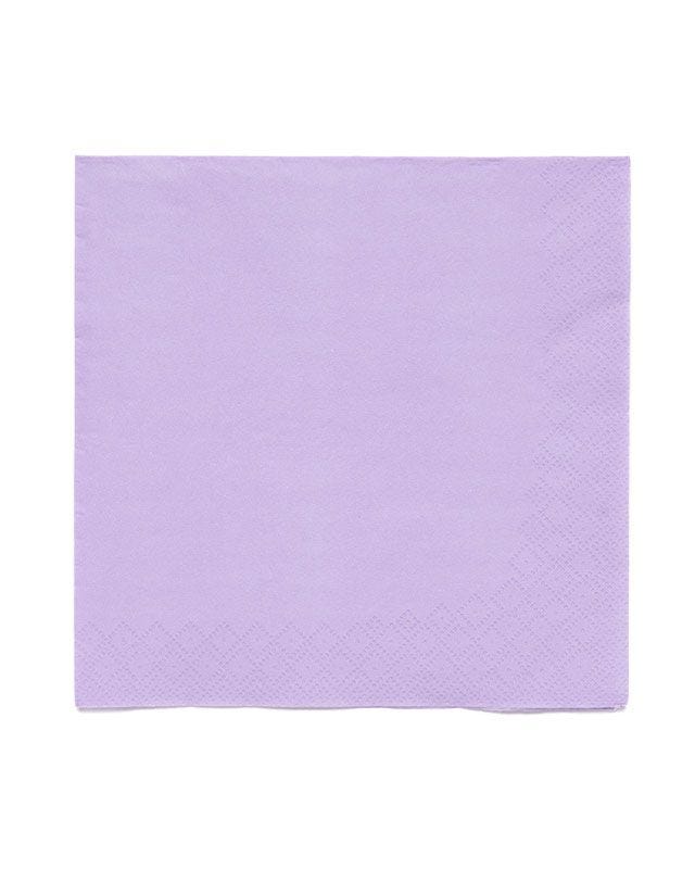 Lavender Paper Napkins 3ply - 33cm (20pk)