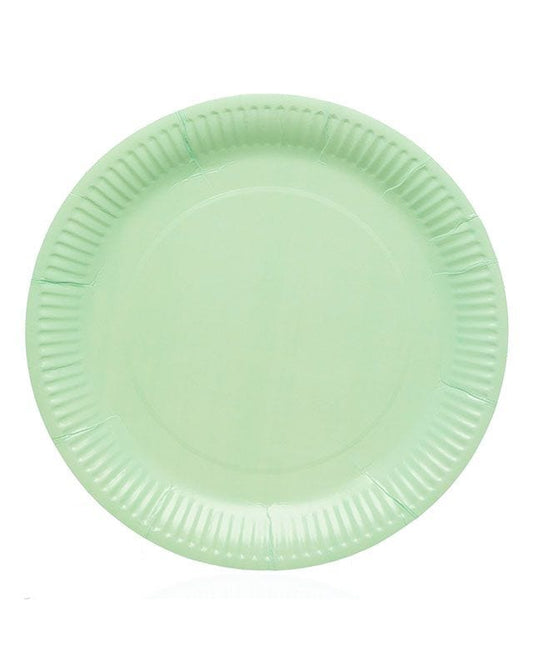 Mint Green Paper Plates - 23cm (8pk)