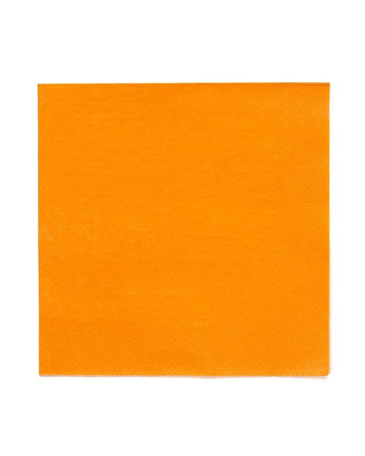 Orange Paper Napkins 3ply - 33cm (20pk)