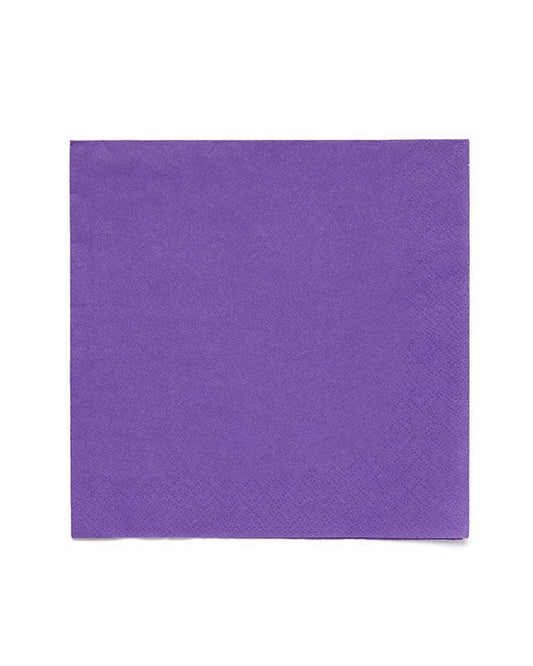 Purple Paper Napkins 3ply - 33cm (20pk)