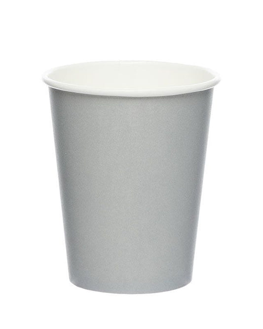Silver Paper Cups - 237ml (8pk)