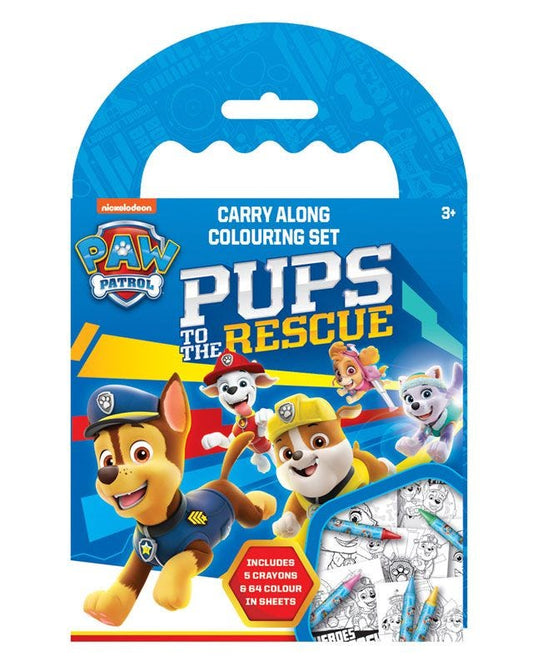 Paw Patrol Carry Colouring Set
