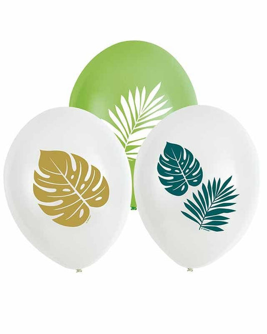 Tropical Palms Balloons - 11" Latex (6pk)