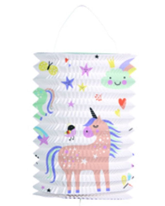 Unicorns & Rainbows Hanging Lantern Decoration - 16cm