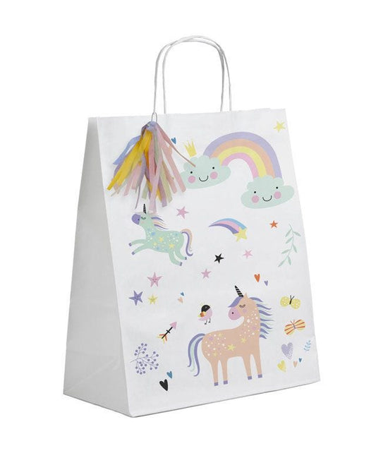 Unicorns & Rainbows Paper Party Bags (6pk)