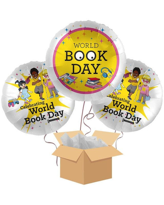 World Book Day Pre-Inflated Foil Balloon Bouquet