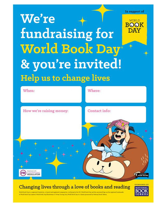 World Book Day A3 Fundraising Poster