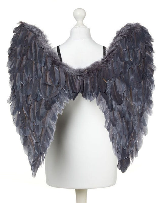 Fallen Angel Grey Wings - 65cm