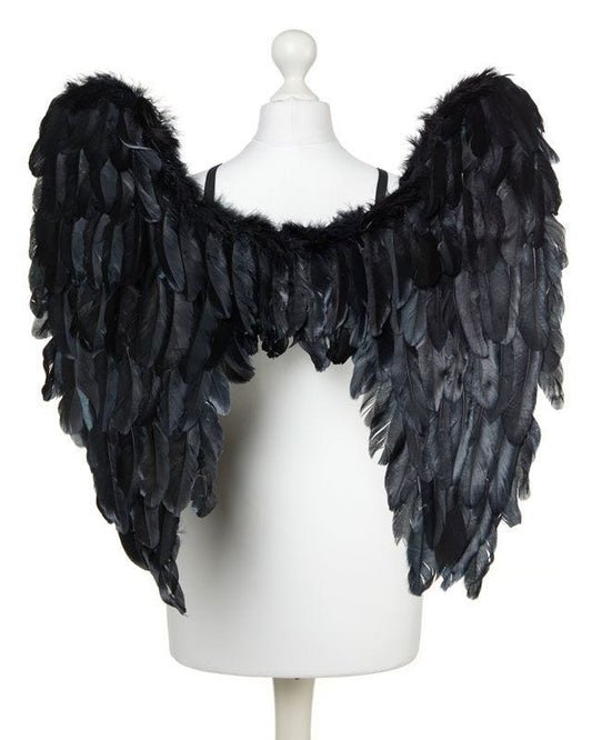 Fallen Angel Black Wings - 65cm