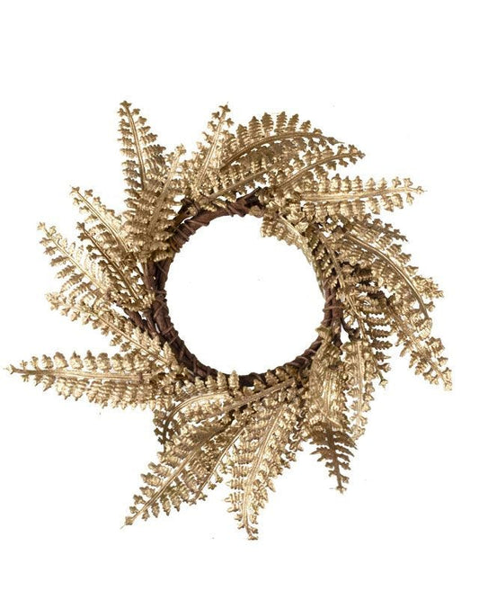 Gold Wreath Napkin Rings (4pk)