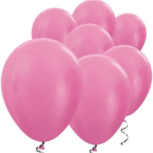 Fuchsia Pink Satin Mini Balloons - 5" Latex Balloons (100pk)